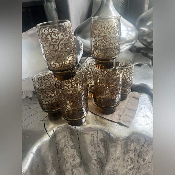 8 Libby Prado 5.25 inches drinking glasses 1970s mid century they look like new - Picture 17 of 17